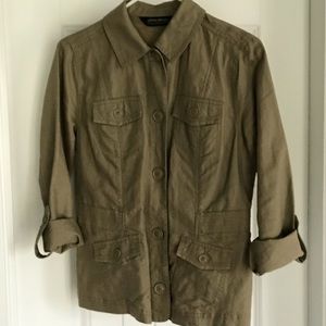 Eddie Bauer, light 55% linen jackets